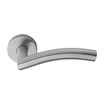 2 door handles set round ros stainless steel ma arco